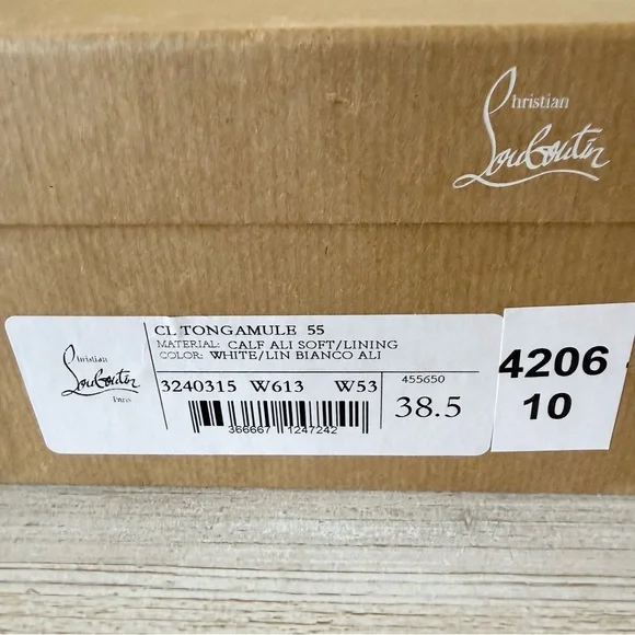 New Christian Louboutin CL Tongamule 55 women sandals Size 38.5, US 8.5 - Picture 8 of 11